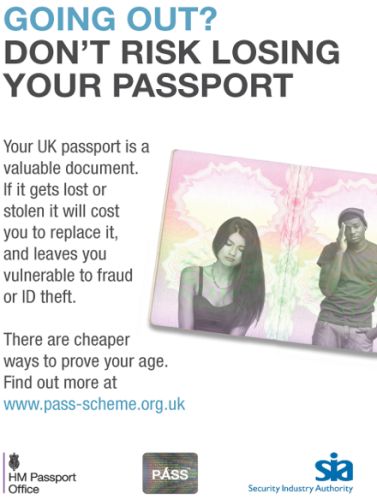 A4 HMPO 'Going Out Don't Risk Losing Your Passport Poster'